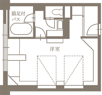 モダンツイン 間取り図