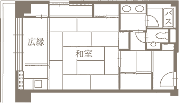 西館数寄屋 間取り図