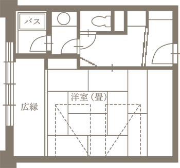 畳ツイン 間取り図